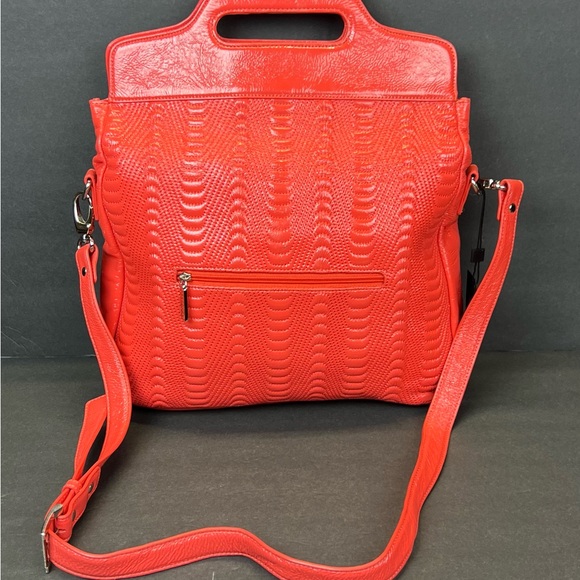 Hobo International Handbags - Hobo International Vibrant Red Tote Bag Crossbody Bag Shoulder Bag Leather